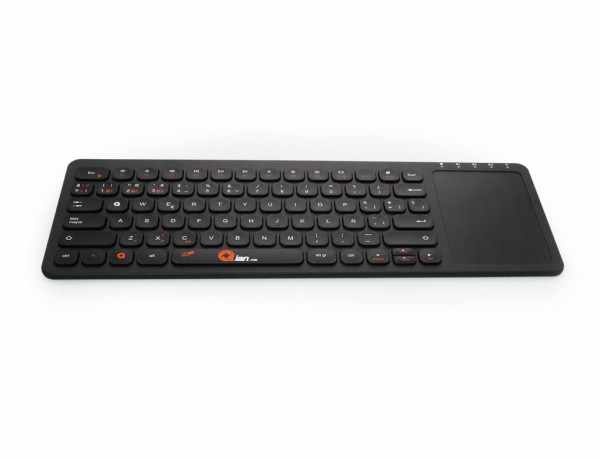 TECLADO INALAMBRICO QIAN SHEJI, BLUETOOTH, TOUCH, 78 TECLAS, QWERTY ESPANOL, NEGRO (QACTB18002)