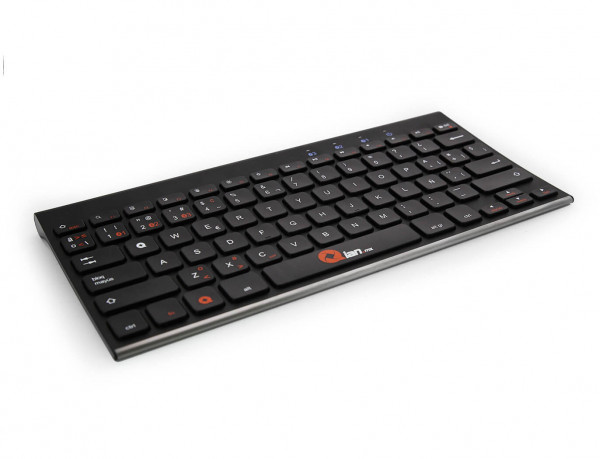 TECLADO INALAMBRICO QIAN SHEJI, BLUETOOTH, 79 TECLAS, QWERTY ESPANOL, NEGRO (QACTB18003)