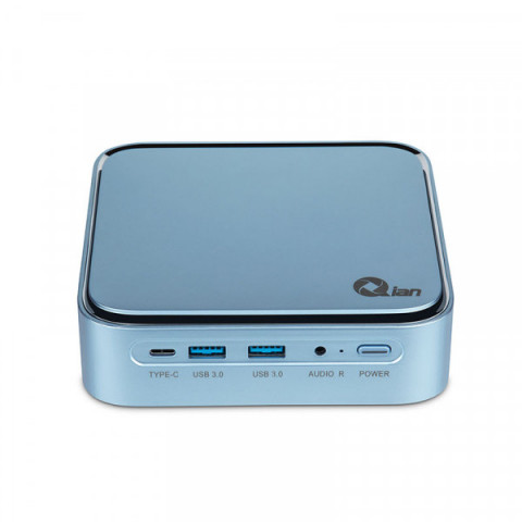 Qian Mini PC Intel Core i3 1115G4 2 Cores a 4,1 GHz | Intel UHD Graphics | 8GB DDR4 3200Mhz | 128GB SSD M.2 NVMe Gen3x4 | WLAN WiFi 5 | LAN 1 GB | Win 11 Pro | (Azul)
