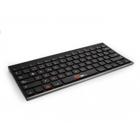 TECLADO INALAMBRICO QIAN SHEJI, BLUETOOTH, 79 TECLAS, QWERTY ESPANOL, NEGRO (QACTB18003)